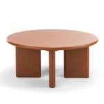 Terren 80cm Round Coffee Table - Muted Terracotta Coffee Table Eastern-Local
