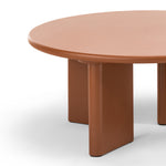 Terren 80cm Round Coffee Table - Muted Terracotta Coffee Table Eastern-Local