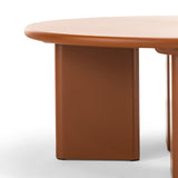 Terren 80cm Round Coffee Table - Muted Terracotta Coffee Table Eastern-Local