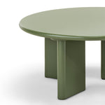 Terren 80cm Round Coffee Table - Olive Green Coffee Table Eastern-Local