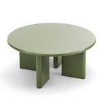 Terren 80cm Round Coffee Table - Olive Green Coffee Table Eastern-Local