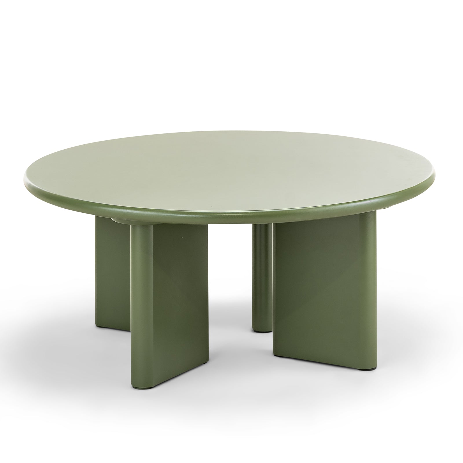Terren 80cm Round Coffee Table - Olive Green Coffee Table Eastern-Local