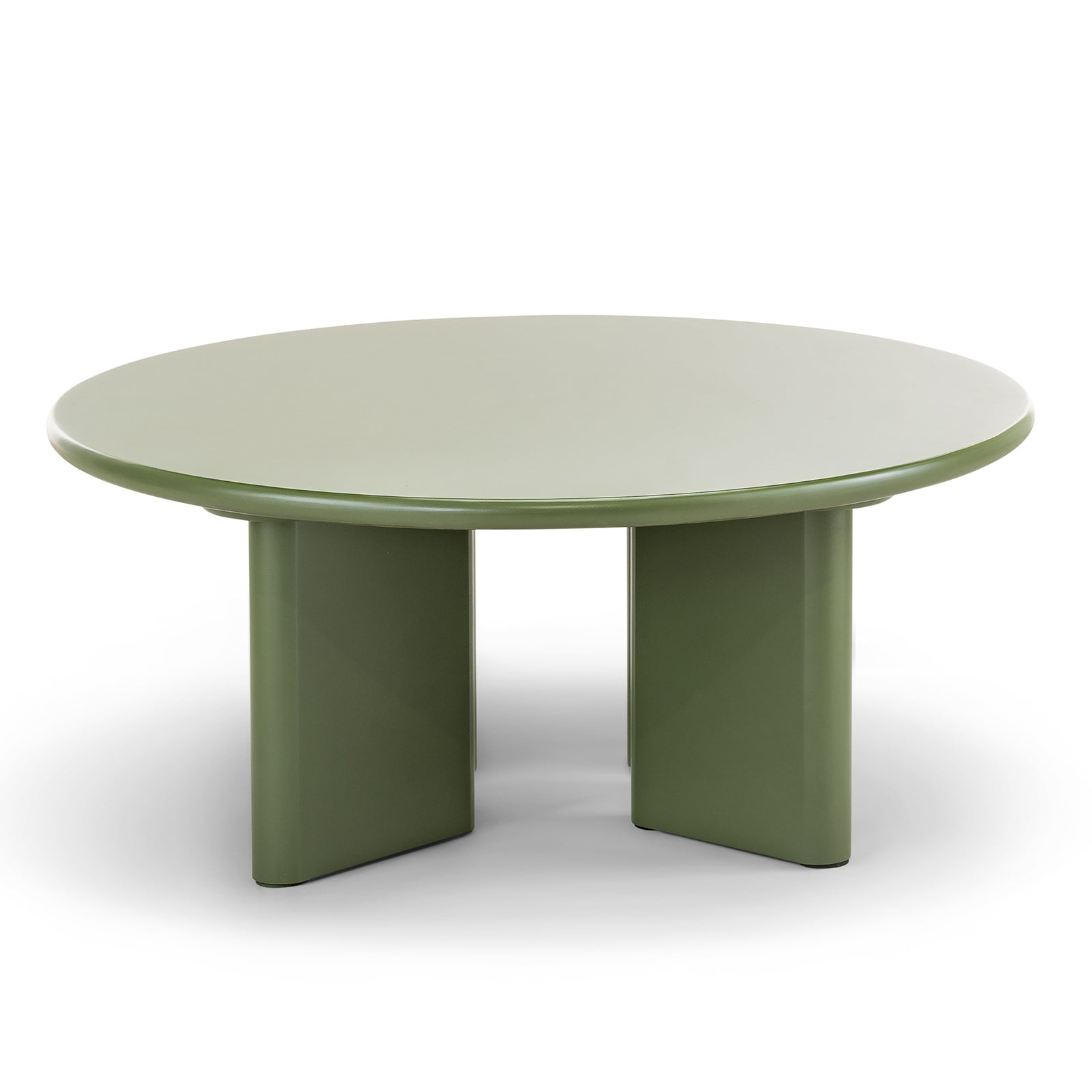 Terren 80cm Round Coffee Table - Olive Green Coffee Table Eastern-Local