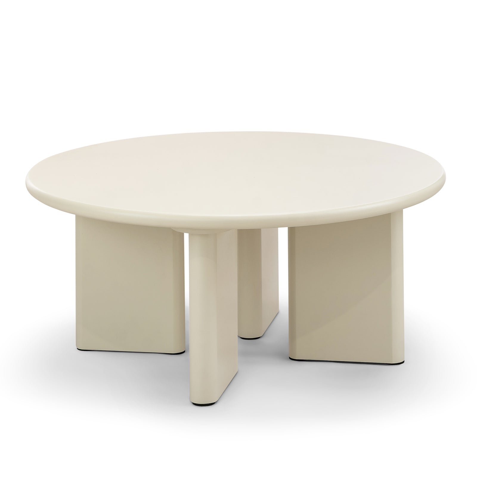 CF24135-EA Terren 80cm Round Coffee Table - Ecru Putty Coffee Table Eastern-Local