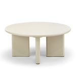 CF24135-EA Terren 80cm Round Coffee Table - Ecru Putty Coffee Table Eastern-Local