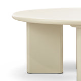 CF24135-EA Terren 80cm Round Coffee Table - Ecru Putty Coffee Table Eastern-Local