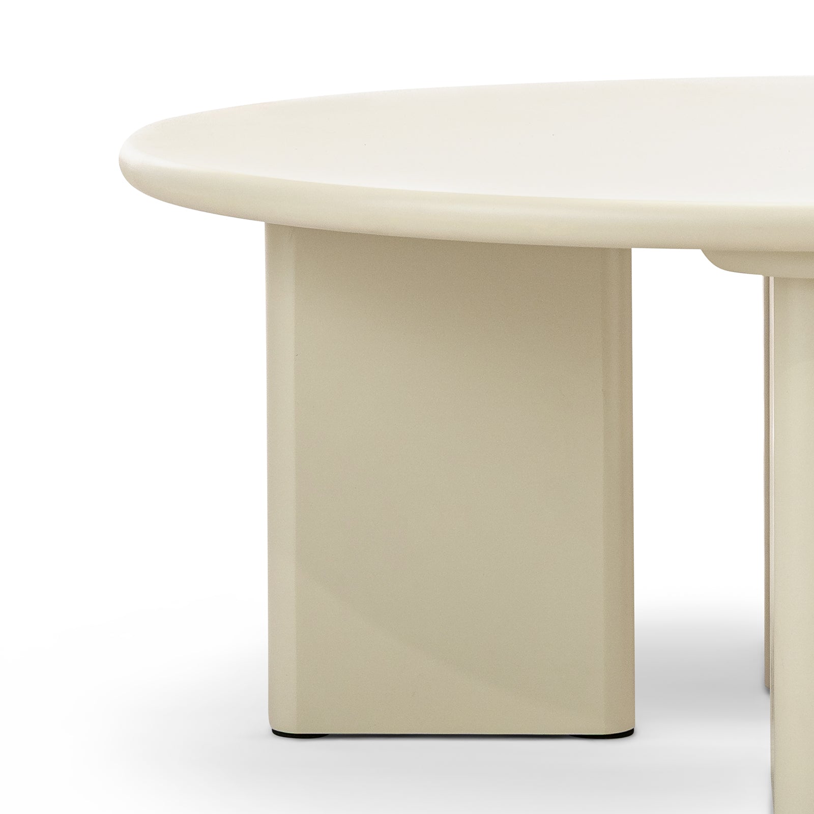 CF24135-EA Terren 80cm Round Coffee Table - Ecru Putty Coffee Table Eastern-Local