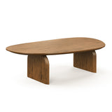 Fendro 1.3m Freeform Coffee Table - Brown Oak