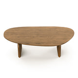 Fendro 1.3m Freeform Coffee Table - Brown Oak