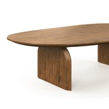 Fendro 1.3m Freeform Coffee Table - Brown Oak
