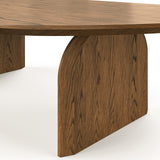 Fendro 1.3m Freeform Coffee Table - Brown Oak