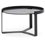 Ex Display - Marcel 70cm Glass Round Coffee Table - Medium Coffee Table Better B-Core
