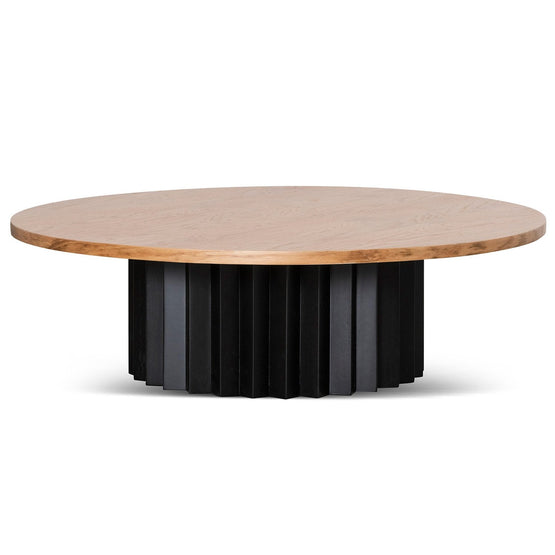Ex Display - Luther Round Messmate Coffee Table - Black Base Coffee Table AU Wood-Core   