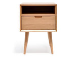 Ex Display - Asta SQ Wooden Bedside Table Bedside Table VN-Core   