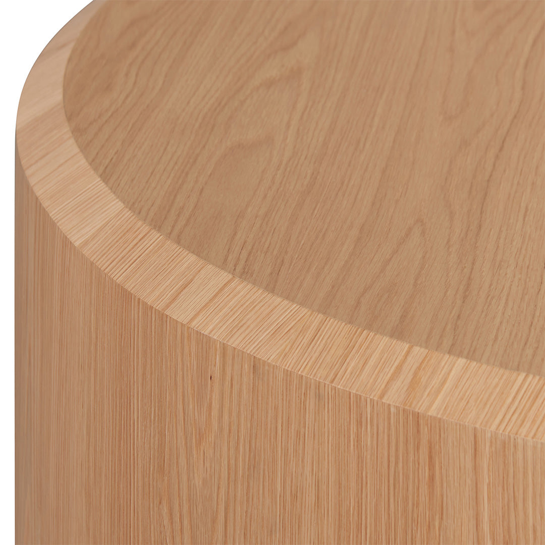 Selma 1.5m Round Plinth - Natural Oak Display Unit Century-Core