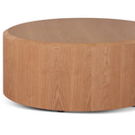 Selma 1.2m Round 50cm High Plinth - Natural Oak Display Unit Century-Core