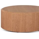 Selma 1.2m Round 50cm High Plinth - Natural Oak Display Unit Century-Core
