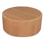 Selma 1.2m Round 50cm High Plinth - Natural Oak Display Unit Century-Core
