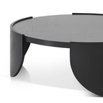 Zoey 1.1m Round Coffee Table - Black