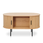 Ex Display - Dania 100cm Oval Coffee Table - Natural Coffee Table KD-Core   