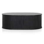 Dania 100cm Oval Coffee Table - Full Black Coffee Table KD-Core   