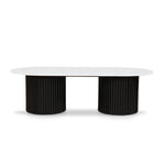 Elino 1.3m Marble Coffee Table - Black Coffee Table Dwood-Core