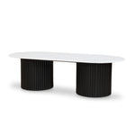 Elino 1.3m Marble Coffee Table - Black Coffee Table Dwood-Core