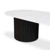 Elino 1.3m Marble Coffee Table - Black Coffee Table Dwood-Core