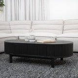 Melita 1.2m Coffee Table - Full Black Coffee Table KD-Core