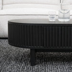 Melita 1.2m Coffee Table - Full Black Coffee Table KD-Core