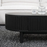 Melita 1.2m Coffee Table - Full Black Coffee Table KD-Core