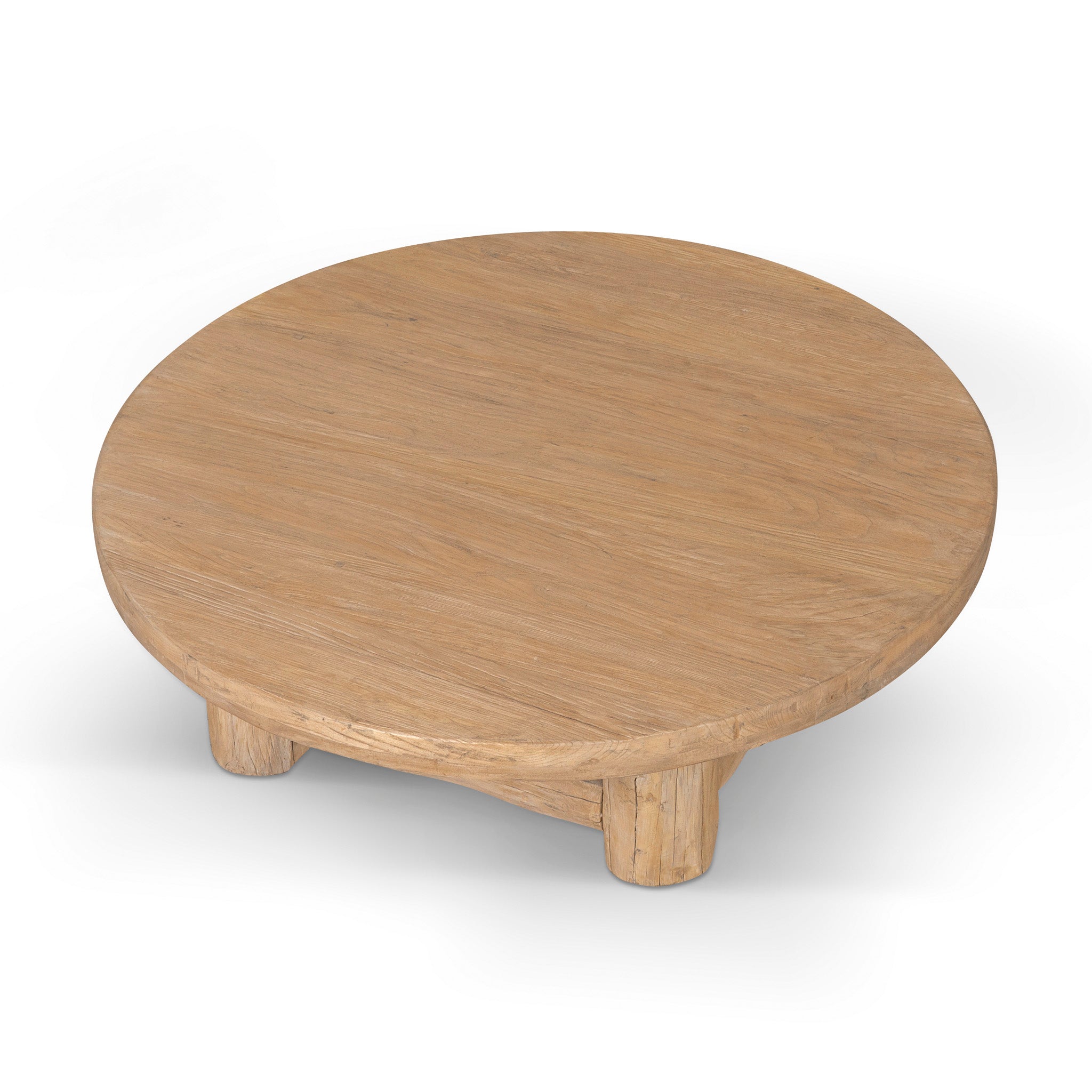 Freeman 100cm Elm Round Coffee Table - Natural Coffee Table Nasa-Core
