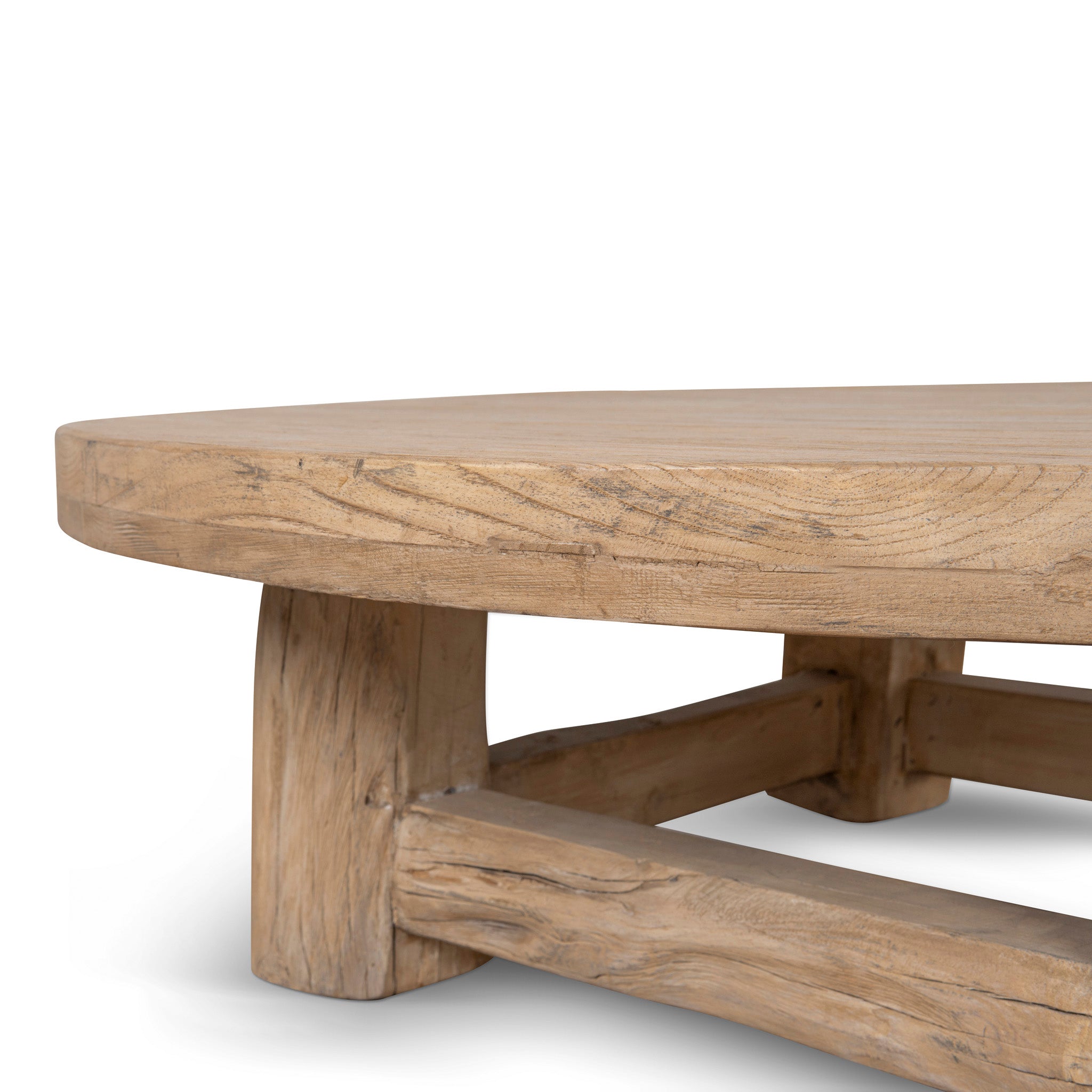 Freeman 100cm Elm Round Coffee Table - Natural Coffee Table Nasa-Core