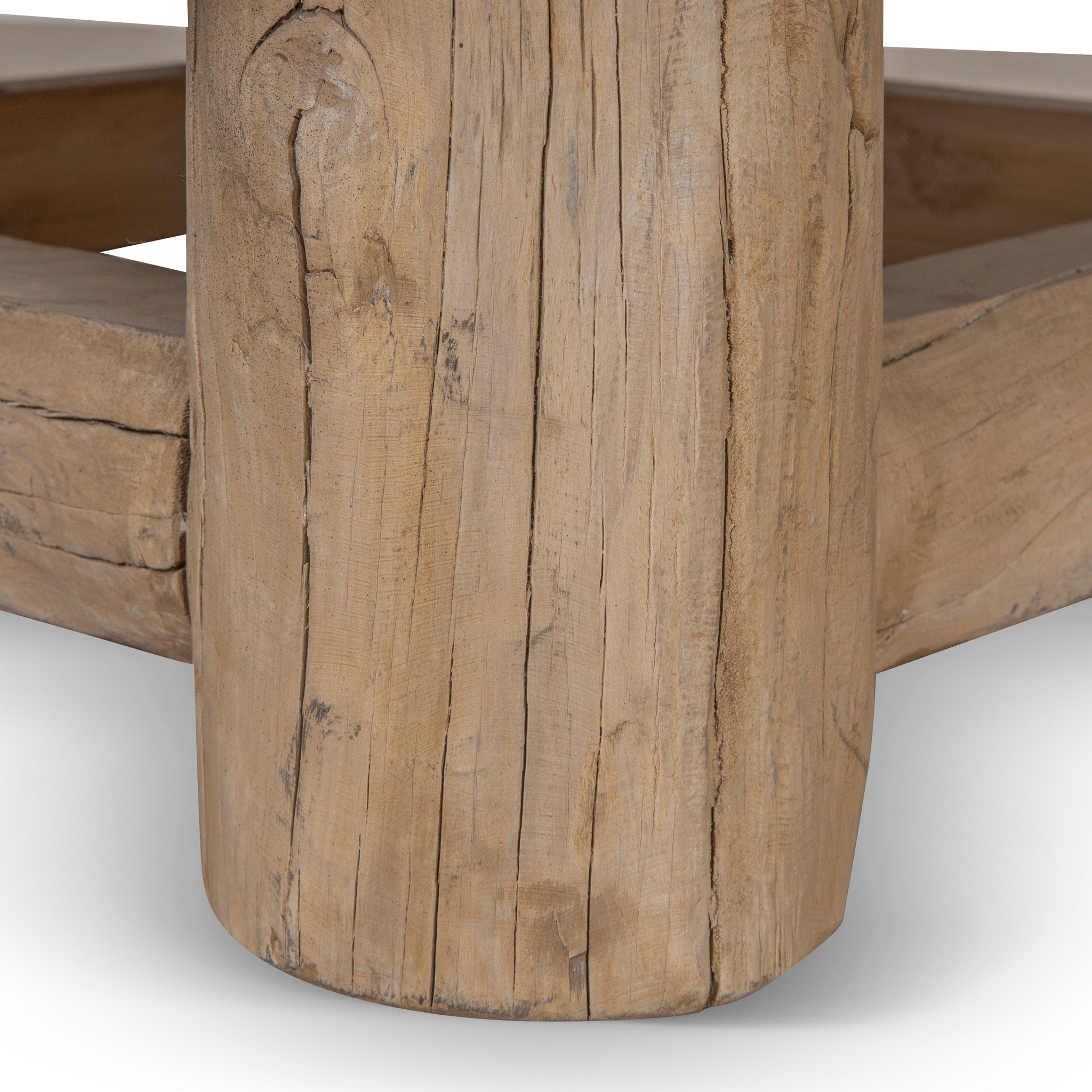 Freeman 100cm Elm Round Coffee Table - Natural Coffee Table Nasa-Core