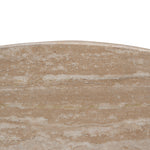 Agosti Travertine Marble 100cm Round Coffee Table - White Wash Coffee Table Nicki-Core