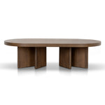 Roshan 1.3m Pill Shape Coffee Table - Caramel Oak Coffee Table Valerie-Core