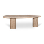 Juro 1.2m Travertine Top Oval Coffee Table Coffee Table Rebhi-Core   