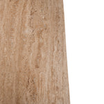 Sorina 1.2m Travertine Top Coffee Table - White Base Coffee Table Rebhi-Core   