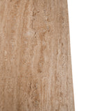 Sorina 1.2m Travertine Top Coffee Table - White Base Coffee Table Rebhi-Core   