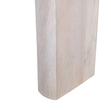 Sorina 1.2m Travertine Top Coffee Table - White Base Coffee Table Rebhi-Core   