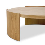 Ex Display - Tamera 100cm Wooden Round Coffee Table - Natural Coffee Table Century-Core   