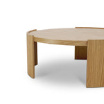 Tamera 100cm Wooden Round Coffee Table - Natural Coffee Table Century-Core   