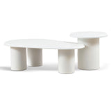 Ex Display - Chen Nested Table - Full White Table Set Century-Core