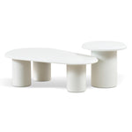 Ex Display - Chen Nested Table - Full White Table Set Century-Core