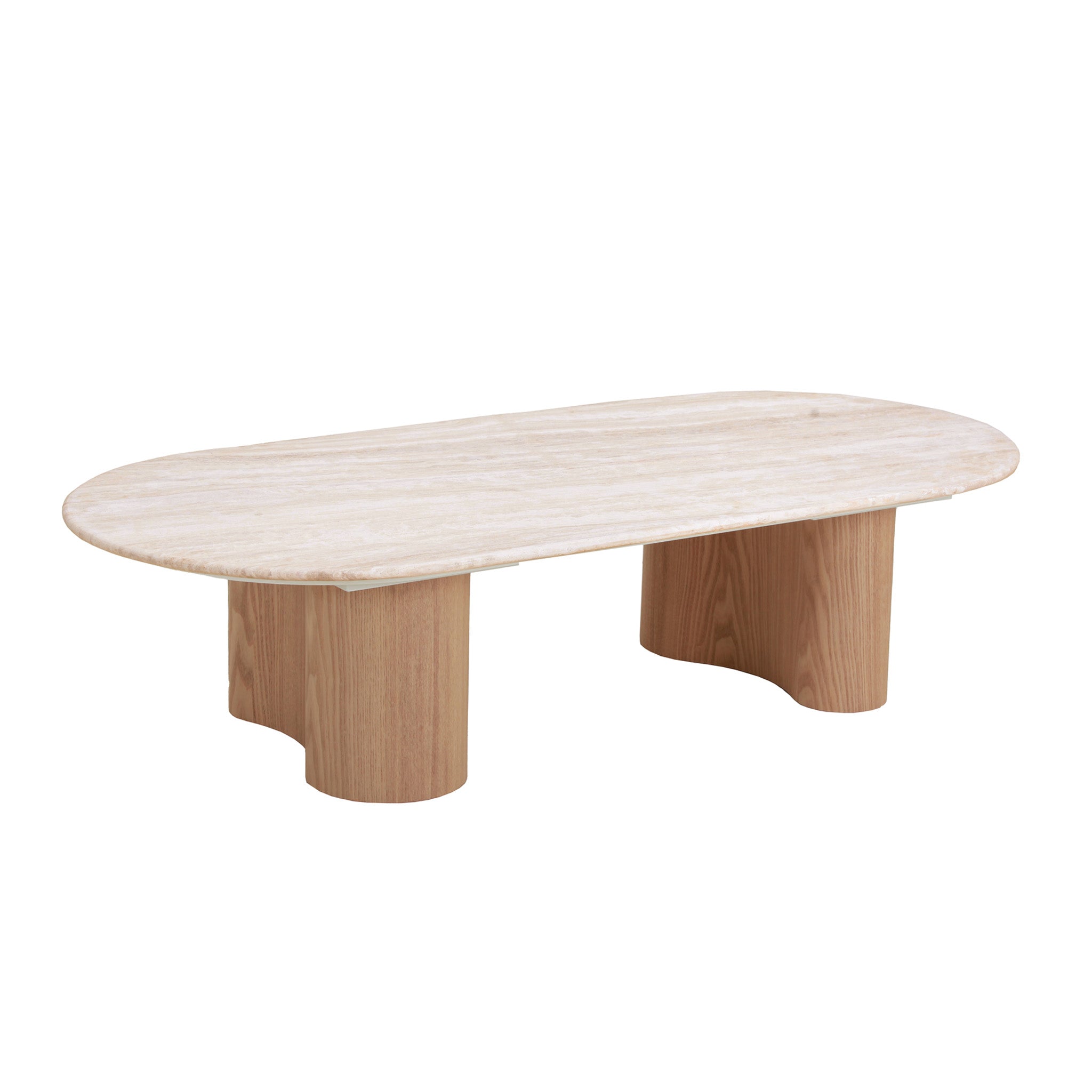 Nasim 1.5m Travertine Top Coffee Table - Natural Coffee Table Dwood-Core