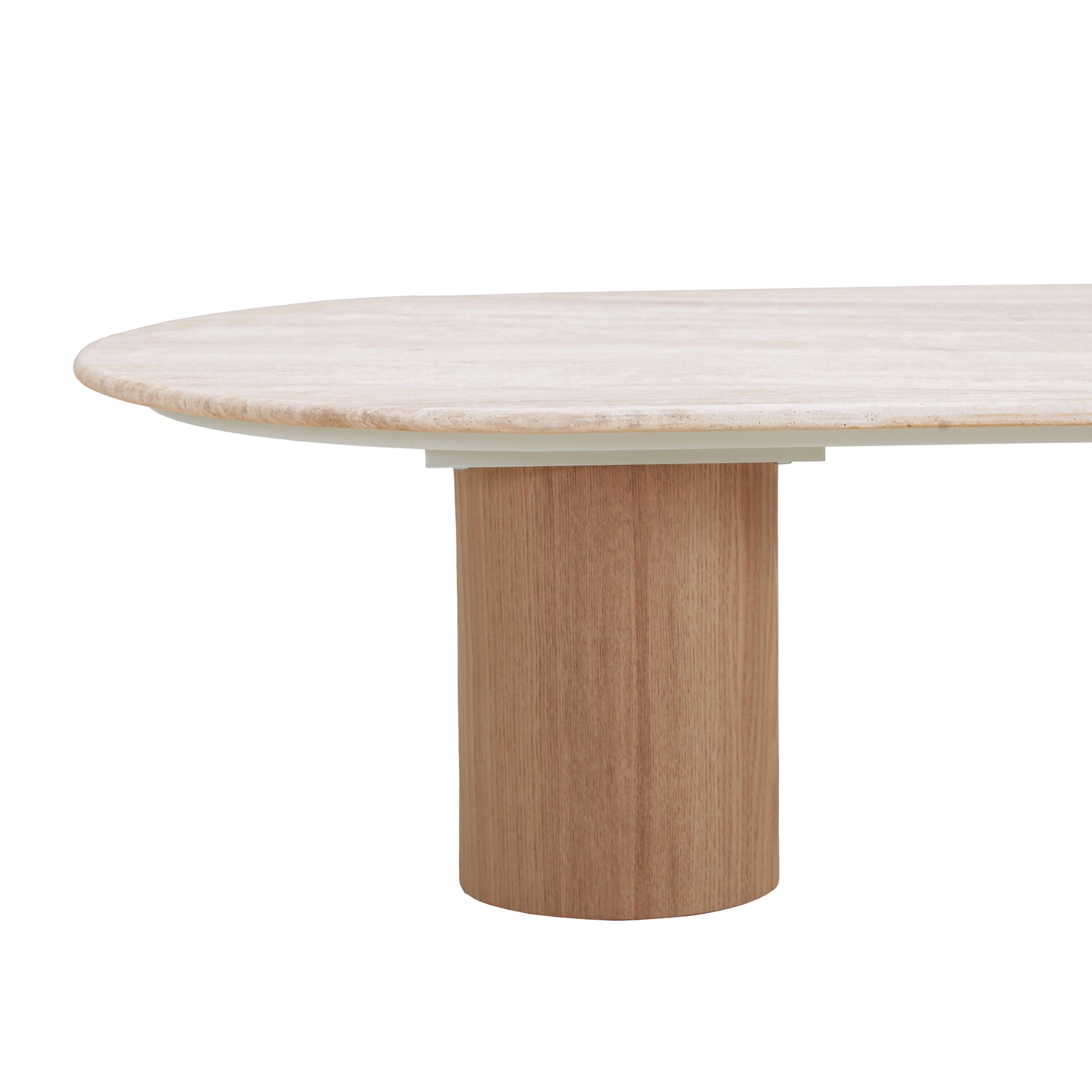 Nasim 1.5m Travertine Top Coffee Table - Natural Coffee Table Dwood-Core