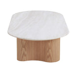 Ex Display - Nasim 1.5m Travertine Top Coffee Table - Natural Coffee Table Dwood-Core