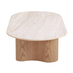 Nasim 1.5m Travertine Top Coffee Table - Natural Coffee Table Dwood-Core