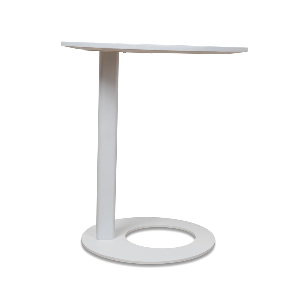 Ex Display - Nielsen 50cm Wooden Side Table - Full White Side Table M-Sun-Core