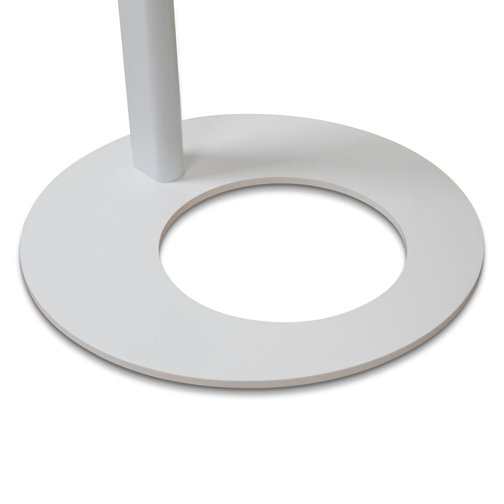 Ex Display - Nielsen 50cm Wooden Side Table - Full White Side Table M-Sun-Core